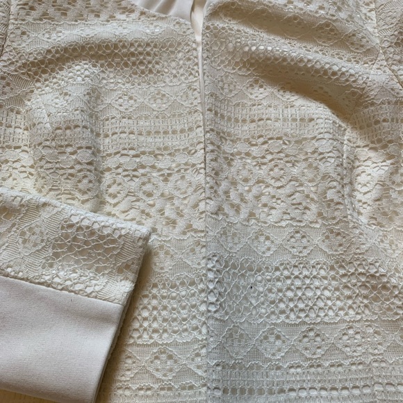 Cleo petites white lace blazer/spring jacket size 10 - Picture 4 of 5